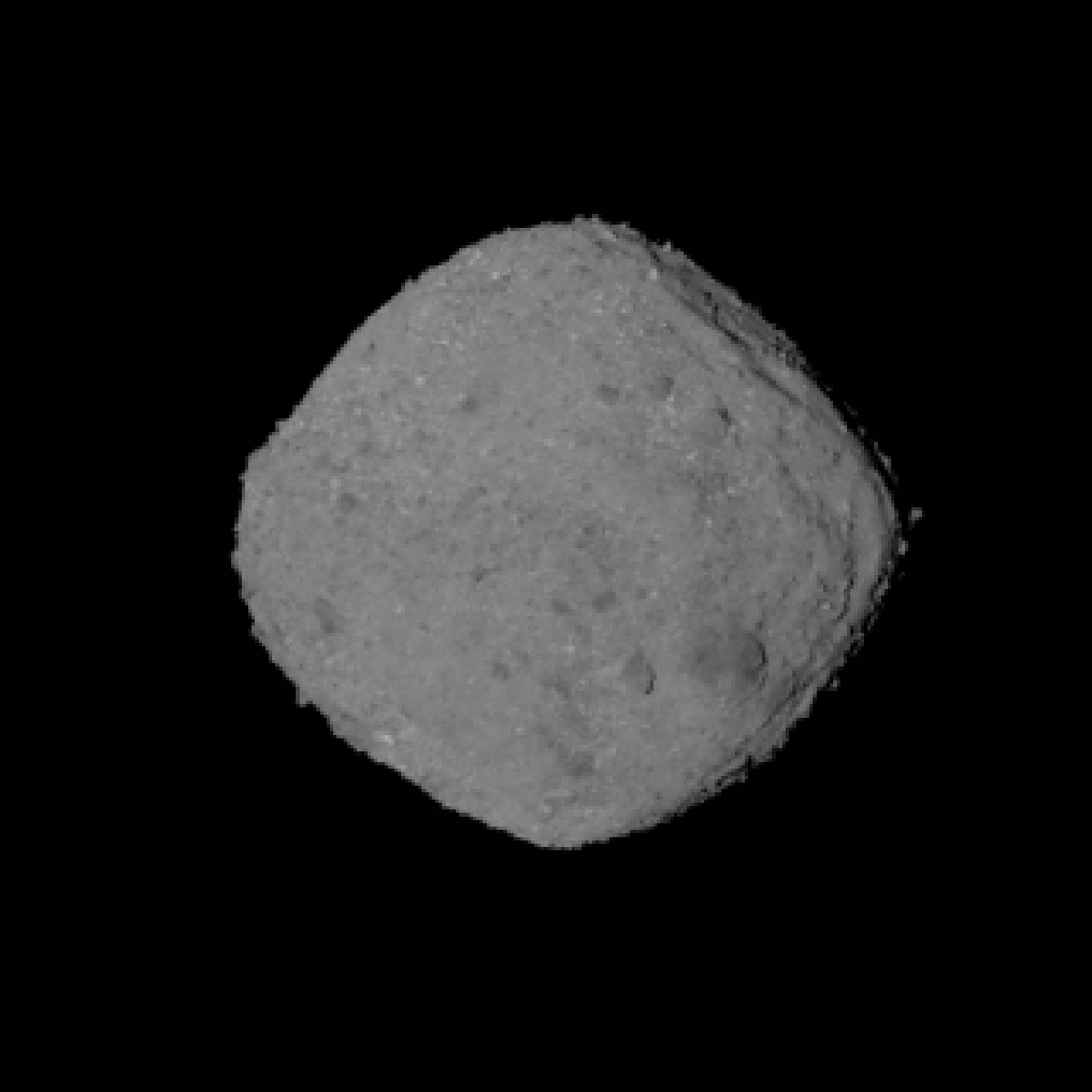 Secuencia de imágenes de una rotación completa del asteroide Bennu